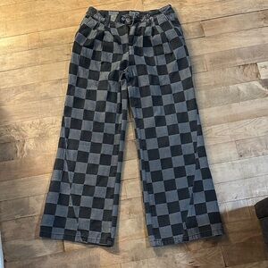 Checkered Black and Gray Pants